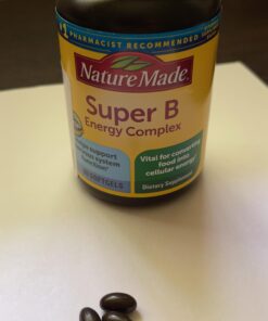 Nature Made Super B Energy Complex, Dietary Supplement for Brain Cell Function Support, 60 Softgels, 60 Day Supply 60 Count 42 81gYfaYTIbL