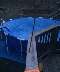 Intex 15ft X 48in Metal Frame Pool Set with Filter Pump, Ladder, Ground Cloth & Pool Cover 15-Feet by 48-inch 24 81gYl7tGAL