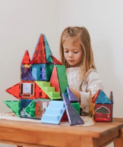 Alternative view of MAGNA-TILES House 28-Piece Magnetic Construction Set, The ORIGINAL Magnetic Building Brand