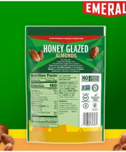 Emerald Nuts, Honey Glazed Almonds, 5.5 Oz Resealable Bag 17 81gYzPwJ2tL