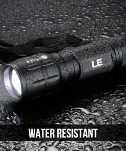 Lighting EVER LED Flashlights High Lumens, Small Flashlight, Zoomable, Waterproof, Adjustable Brightness Flash Light for Outdoor, Emergency, AAA Batteries Included, Tactical & Camping Accessories 1 27 81gZ0 zm7PL