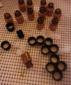 2 ml (5/8 dram) Amber Glass Essential Oil Bottle with Orifice Reducer and Cap- 12 Pack 0.5 Quart 9 81gaGV78EVL