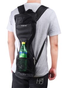 ECO-FUSED Waterproof Backpack to Carry and Store Your Drifting Board (Two Wheels Smart Balance Board Scooter Electric Self Smart Drifting Board) - Mesh Pocket - Adjustable Shoulder Straps Black - For 7" wheels and max. 23.5" long 10 81gd75GFAmL