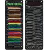Pencil Pocket Chart Pencil Parking Pocket Chart Pencil Dispenser Organizer Holder Nylon Fabric with Grommets and Magnetic Strip for Kids Teachers Classroom School Storage Supplies (Basic) Basic 18 81gdf ETPpL