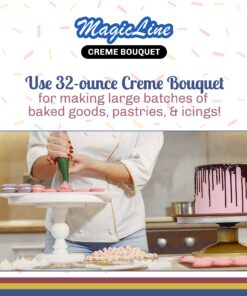 Magic Line Creme Bouquet Flavoring Oil for Baking - Replaces Vanilla Flavor Extracts (32 Ounces) 32 Fl Oz (Pack of 1) 18 81geKHdSWS