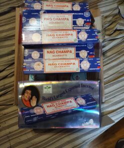 Satya Sai Baba Nag Champa Agarbatti, 250gms Hand Rolled Fine Quality Incense Sticks for Purification, Relaxation, Positivity, Yoga, Meditation 28 81gelSRHdDL