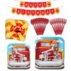 Blue Orchards Firefighter Standard Party Supplies Pack (109 Pieces for 20 Guests) - Fireman Party Plates and Napkin, Fire Truck Birthday, Boy Birthday Party Decorations, Firefighter Theme Party Fire Truck Party Supply Packs 6 81gexcIMjyL