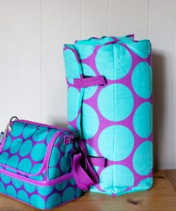 Wildkin Original Nap Mat with Reusable Pillow for Boys and Girls, Perfect for Elementary Sleeping Mat, Features Hook and Loop Fastener, Soft Cotton Blend Materials Nap Mat for Kids (Big Dot Aqua) Big Dot Aqua 19 81gfSFHBQPL