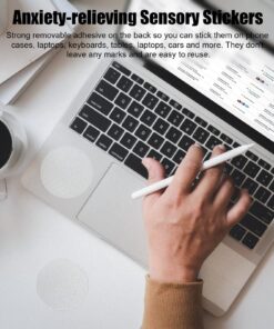 30PCS Calm Sensory Strips Adhesives Stickers, Calm Stress, 6 Levels Translucent Textured Tactile Rough Sensory Stickers Anti Stress Anxiety Sensory Stickers for Desk Classroom 11 81gg9MgNqAL