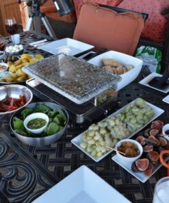 Swissmar KF-77081 Stelvio 8-Person Raclette Party Grill with Granite Stone Grill Top, Brushed Stainless Steel 41 81ggAv8pqLL