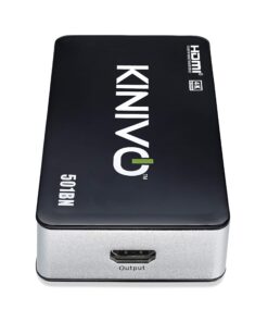 Kinivo HDMI Switch 4K HDR 501BN (5 in 1 out, 4K 60Hz HDR, HDMI 2.0, High Speed 18Gbps, IR Remote, HDCP) - Compatible with Roku, PS5, Xbox, Apple TV, Nintendo Switch, Cable Box 5-PORT 30 81giH5T8gsL
