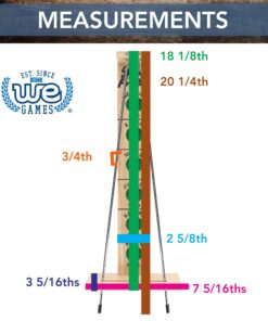 WE Games Shoot the Moon - Solid Wood, 18 in. 22 81gieDUfLiL