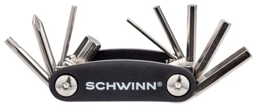 Schwinn Bike Repair Tool Kit, Multi-Purpose for Bicycle Repairs, Easy-to-Carry Portable Tool Kit 9 in 1 Bike Tool