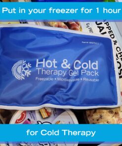 Roscoe Medical Gel Ice Packs Reusable and Cold Packs for Injuries Reusable, Shoulder Ice Pack, Knee Ice Pack, Hot and Cold Pack, Ice Pack for Back, 7.5 x 11 Inches, Medium Ice Pack Medium, 7.5" x 11" 11 81giicL6BIL