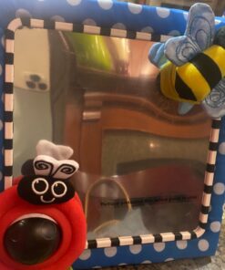 Sassy Tummy Time Floor Mirror | Developmental Baby Toy | Newborn Essential for Tummy Time | Great Shower Gift, Blue, 10 Inch (Pack of 1) 27 81gj3kZTN3L