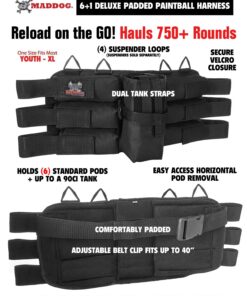 Maddog Tippmann TMC MAGFED Titanium Paintball Gun Starter Package Tan CO2 Package 10 81gjGJiCuML 1