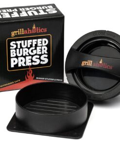 Alternative view of Grillaholics Stuffed Burger Press and Recipe eBook - Extended Warranty - Hamburger Patty Maker for Grilling - BBQ Grill Accessories