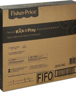 Fisher-Price Baby Gift Set Deluxe Kick & Play Piano Gym & Maracas,Playmat & Musical Toy with Smart Stages Learning Content plus 2 Rattles (Amazon Exclusive) Kick N Play Pink + Maracas 19 81gk0elf75L