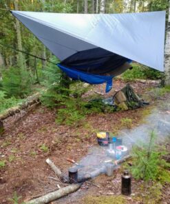 Oak Creek Lost Valley Camping Hammock. Bundle Includes Mosquito Net, Rain Fly, Tree Straps, Compression Sack. Weighs Four Pounds, Perfect for Camping. Lightweight Nylon Single Hammock. 50 81gkTV8yOqL