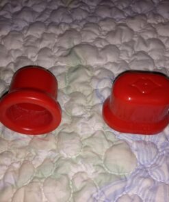 Fullips Lip Plumper Tool - Medium Oval with Bonus Large Round Enlarger - Self Suction Plumping Device For Fuller Lips - Plump in Seconds - Natural Instant Lip Enhancement Kit - Red Plastic Plumpers 43 81gkogq9aL