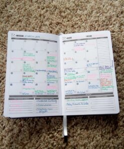 Panda Planner Undated Daily Planner - 90 Day Organization - Goals, Gratitude & Focus - Bonus Weekly & Monthly Agenda - Black - Hardcover Classic 44 81glTBeBJjL