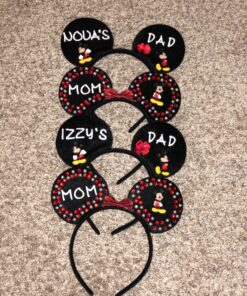 NiuZaiz Set of 12 Mouse Ears Headbands Christmas Party Favors Black 19 81glZ7pLWL