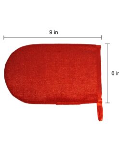 CleanAide Hair Magnet Pet Fur Removal and Lint Debris Cleanup Pick it up Mitt, Red, Pack of 2 11 81gmiCrgCBL