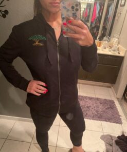 Hanes Women's Sweatshirt, French Terry Full-Zip Hoodie, Women's Hooded Jacket, Women's Zip Hoodie Large Ebony 14 81gp8F2EKL