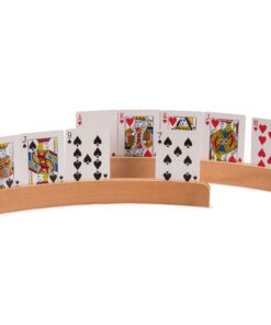 Alternative view of Yellow Mountain Imports Panorama Wooden Playing Card Holders - Set of 4