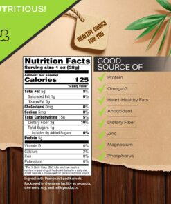 Nut Cravings - Raw Pumpkin Seeds Pepitas, Unsalted, Shelled, Superior to Organic (32oz - 2 LB) Bulk Nuts Packed Fresh in Resealable Bag - Healthy Protein Snack, All Natural, Keto, Vegan, Kosher Pumpkin Seeds Raw 2 Pound (Pack of 1) 14 81gqHRyHWjL