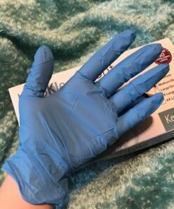 Superior Glove KeepKleen Contour Work Nitrile Gloves (100 Count) Latex Free Glove, Disposable Gloves, Powder Free, 9" Length - RDCNPF (Medium) Medium (100 Count) Blue 25 81gt8vunVQL