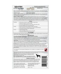 Alternative view of SENTRY Fiproguard for Dogs, Flea and Tick Prevention for Dogs (45-88 Pounds), Includes 6 Month Supply of Topical Flea Treatments 45 to 88-Pound 6-Month