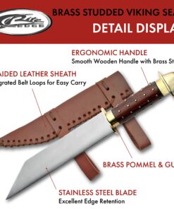 SZCO Supplies Steel Stag Mountain Hunting Knife 15.5 inch Stainless Steel 7 81gttixpdSS
