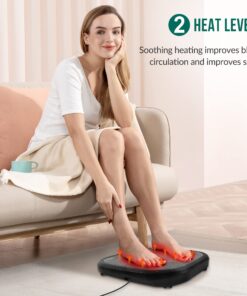 Foot Massager with Heat, Snalax Shlatsu Electic Foot Masager Machine for Plantar fascits, Foot Warmer Massager for Neuropathy Paln and Circulatlon, Glits for Eldery, Men/Women Black 593-NW 21 81gzKoHJ4TL