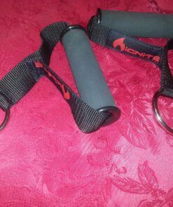 Ignite Fitness Ultra Heavy Duty Elite Exercise Handles with Solid ABS Cores, Comfortable Extra Wide Foam Grips, Seamless O Rings - Perfect Resistance Band Handles for Crossfit and Bodybuilding Red 7 81gztJLdLwL