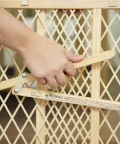 Evenflo Position and Lock Baby Gate, Pressure-Mounted, Tan 30 81h GYEziL