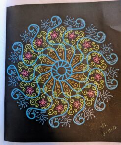 Glowing Mandalas: Coloring Book for Adults Paperback 57 81h eONEqeL
