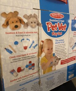 Melissa & Doug Examine and Treat Pet Vet Play Set (24 pcs) - Kids Veterinary Play Set, Veterinarian Kit For Kids, STEAM Toy, Pretend Play Doctor Set For Kids Ages 3+ 45 81h1Gz3gu3L