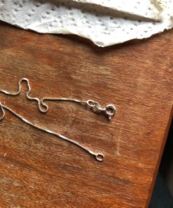 Bling For Your Buck Sterling Silver Chain Necklace for Women and Men | Thin Italian Box Chain 0.7mm 925 Silver Necklace Chain | Choose Length 14 inch - 40 inch | Short Choker Sizes, Long Chains 18 inch 25 81h1Ie78pqL