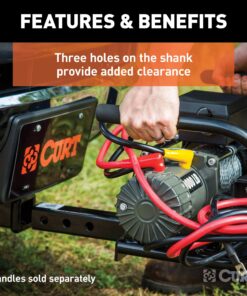 CURT 31010 Trailer Hitch Winch Mount for 2-Inch Receiver, GLOSS BLACK POWDER COAT 25 81h1LWj14xL