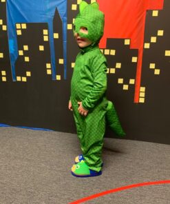 Disguise Gekko Classic Toddler PJ Masks Costume, Large/4-6 Green Toddler Large (4-6) 33 81h1cfezjYL