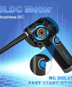 DOROBEEN Compressed Air Duster, Electric Air Duster, Cordless Air Duster, Canned Air Duster for Computer, Keyboard Cleaner, BLDC Motor - Stepless Speed - 6000mAh (Blue) AT07-B 22 81h1dUw4 rL