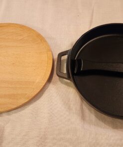 Ooni Cast Iron Skillet - Cast Iron Pan - Cast Iron Skillet with Removable Handle - Cast Iron Frying Pan - Pre-Seasoned Oven Safe 22 81h2DalrjuL