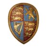 Design Toscano Queen Victoria's Royal Coat of Arms Shield Sculpture 24 Inch, Red, Blue and Gold