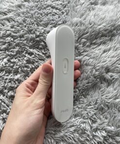 iHealth No-Touch Forehead Thermometer, Infrared Digital Thermometer for Adults and Kids, Touchless Baby Thermometer, 3 Ultra-Sensitive Sensors, Large LED Digits, Quiet Vibration Feedback, Non Contact White 52 81h4to83iyL