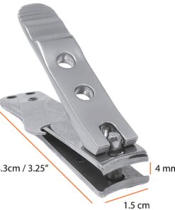 Kohm WHS-440L Heavy Duty, Curved Blade, Wide Jaw Toenail Clippers for Thick Nails, Large Nail Clippers for Men, Seniors, Women, Nail Clipper with File 4mm Curved 12 81h6Da5AfTL