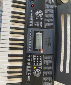 RockJam 61 Key Keyboard Piano With LCD Display Kit, Stand, Bench, Headphones, Simply App & Keynote Stickers Keyboard Piano Kit 38 81h6L6dLJkL