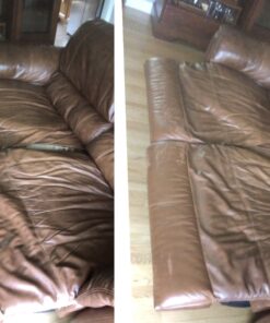 The Original Leather Recoloring Balm by Furniture Clinic - 16 Color Options - Leather Repair Kit for Furniture - Restore Couches, Car Seats, Clothing - Non-Toxic Leather Repair Cream (Medium Brown) Medium Brown 51 81h6ZH7w1vL