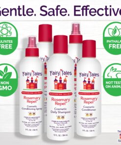 Fairy Tales Rosemary Repel Daily Kids Shampoo, 12 fl oz.. and Conditioner, 8 fl oz. Duo– Kids Like the Smell, Lice Do Not 11 81h7rZ4FDtL