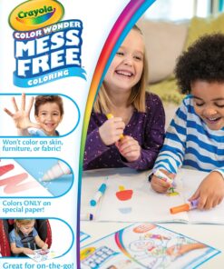 Crayola Color Wonder Mess Free Coloring Kit, 80pc, Toddler Toys, Gift for Boys and Girls 24 81h8RK7tzqL